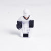 Rod Hockey Goalie with Plastic Rod attachment, White and Black
