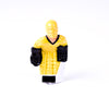 Rod Hockey Goalie with Plastic Rod attachment, Yellow and Black