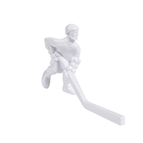 Rod Hockey Player (55mm long stick) with Steel Rod attachment, White