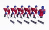 Full Team with Plastic Rod attachment, Red and Blue