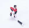 Rod Hockey Player (45mm short stick) with Steel Rod attachment, Red and White